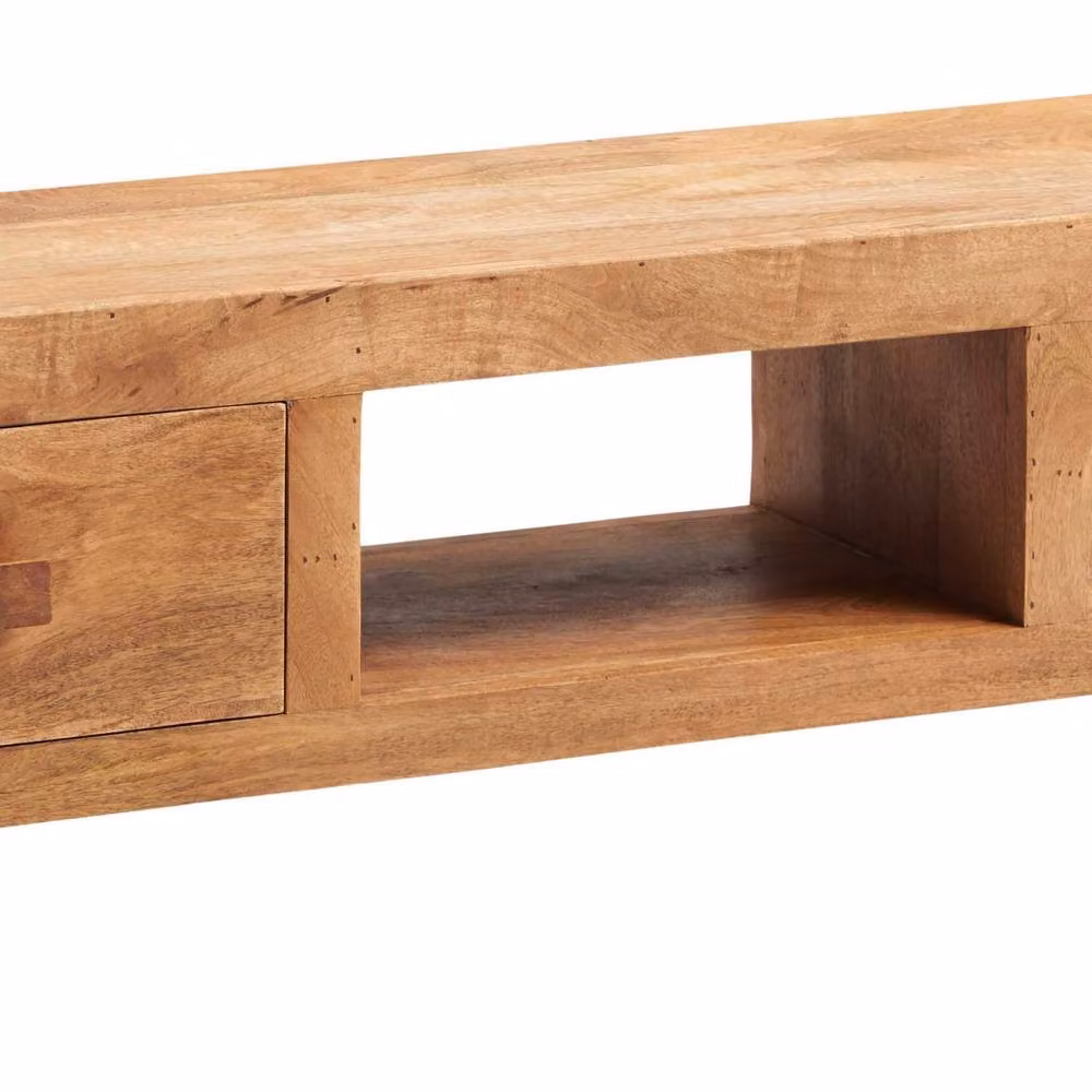 Wyld Haus Manila Light Mango Wood Wide TV Unit in Brown – 2