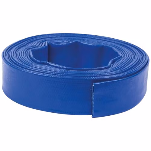 SIP Blue Layflat Delivery Hose, 1.25 Inch PVC Water Pump Discharge Hose for Irrigation and Drainage, 10m – 1