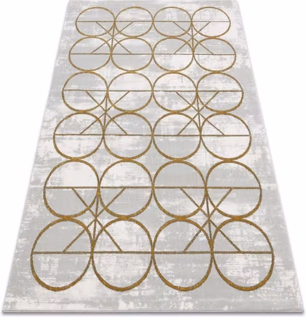 RugsX Emerald Yellow Geometric Rectangular Rug, W: 80 cm, L: 150 cm