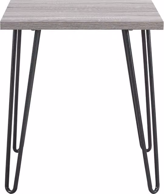 Owen retro end table in grey oak