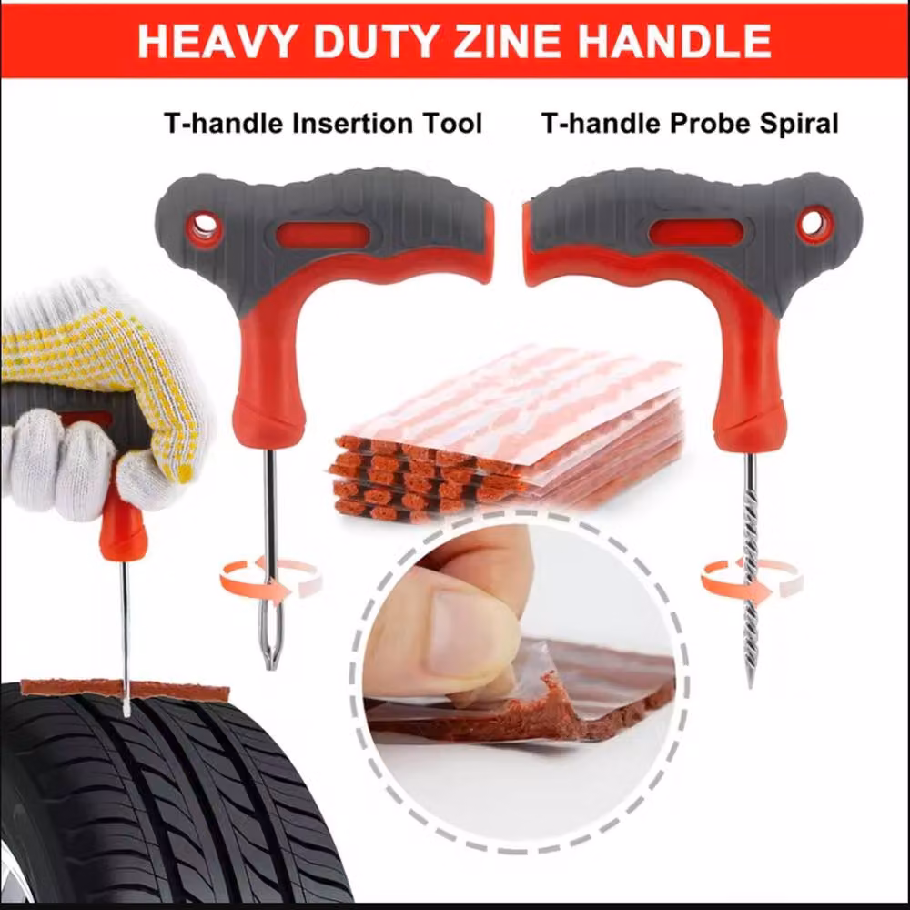 Ventryn Multicolour Tubeless Tyre Puncture Repair Kit for Car, Motorcycle and Van with Steel Components – 2