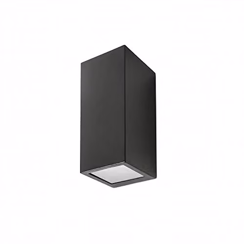 Netlighting Forlight Cube 2 Light Outdoor Wall Light in Black IP44 – 1