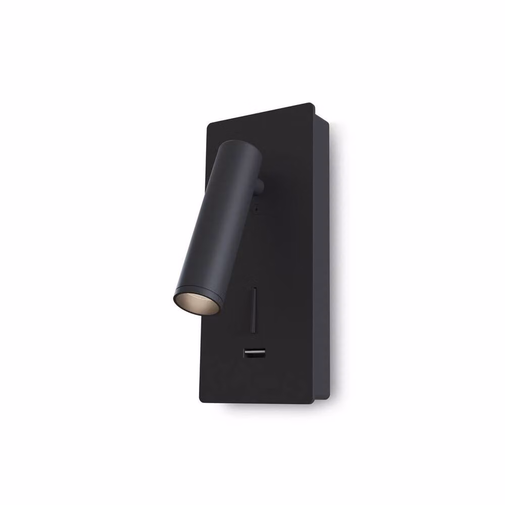 Maytoni Mirax Adjustable LED Wall Reading Light in Black with 3000K Warm White Light – 2
