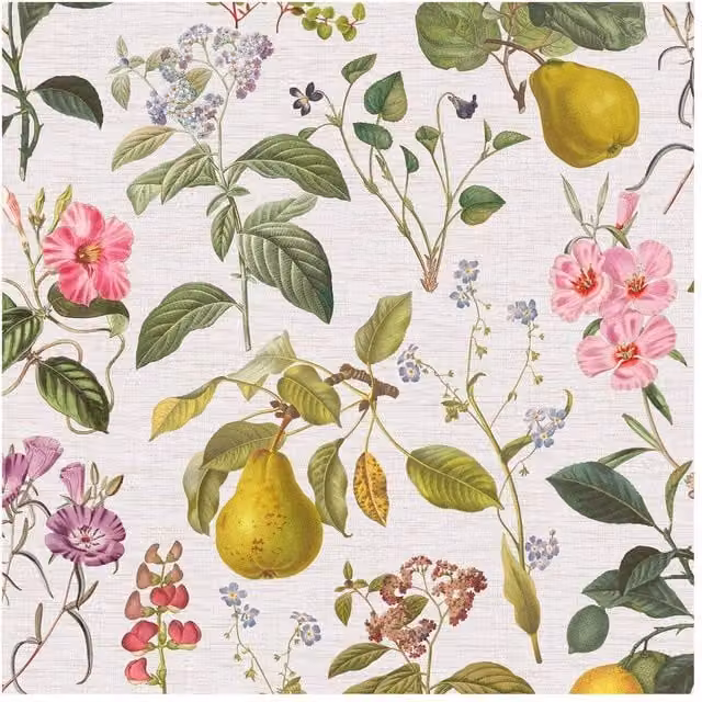 Superfresco Easy Ophelia Multicolour Botanical Floral Vintage Wallpaper, Width: 52 cm