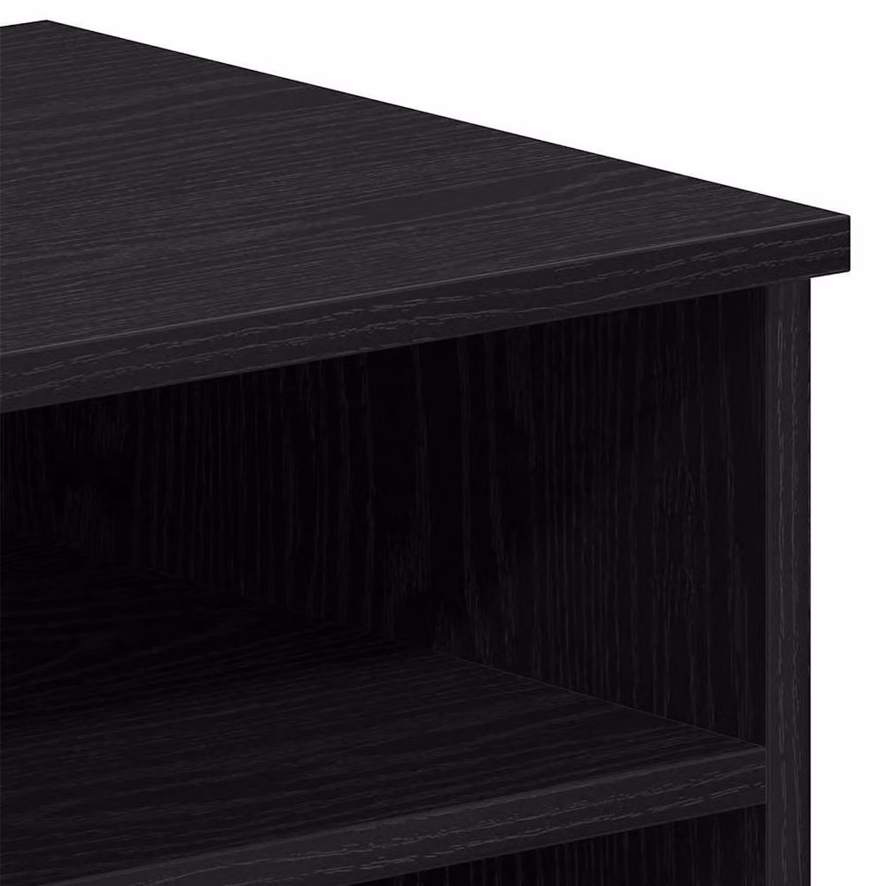 Berkfield Home 2-Piece Modern TV Cabinet in Black Oak, W/D/H: 80 x 35 x 36.5 cm – 6