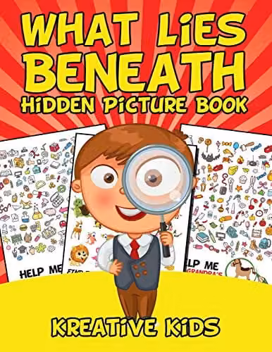 Kreative Kids What Lies Beneath Hidden Picture Book, Multicolour