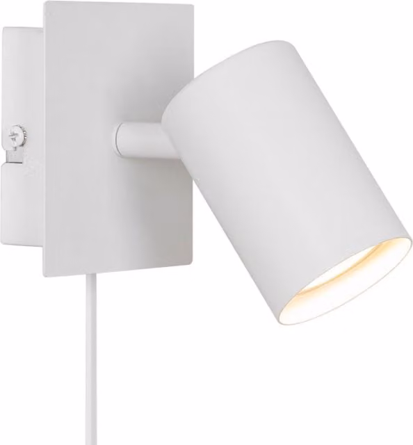 Nordlux Frida Adjustable Square Wall Light in White Metal with GU10 Mains Connection