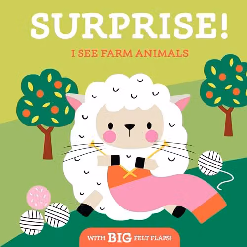 Surprise! I See Farm Animals by Yoyo Books, Multicolour Paper Book