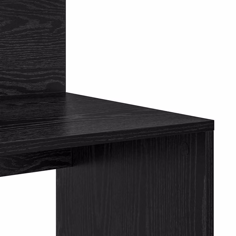 Berkfield Home Modern Writing Desk with Storage in Black Oak, W/D/H: 90 x 48 x 101.5 cm – 7