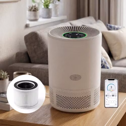 Spector Smart HEPA H13 Air Purifier with App Control and Sleep Mode, White – 7