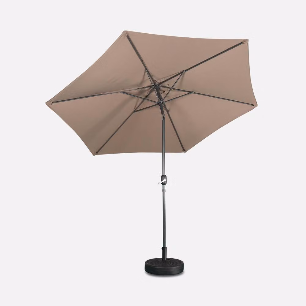 sweeek 3m Round Centre Pole Parasol in Medium Beige – 2