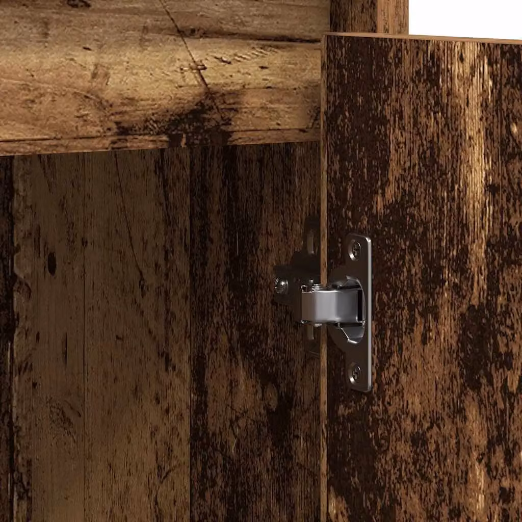 Berkfield Home Rustic Old Wood Sideboard in Brown, W/D/H: 85 x 34 x 76 cm – 5