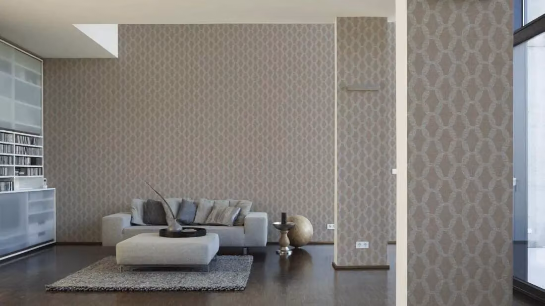 A.S. Création Geometric Abstract Non-Woven Wallpaper in Anthracite Grey – 2