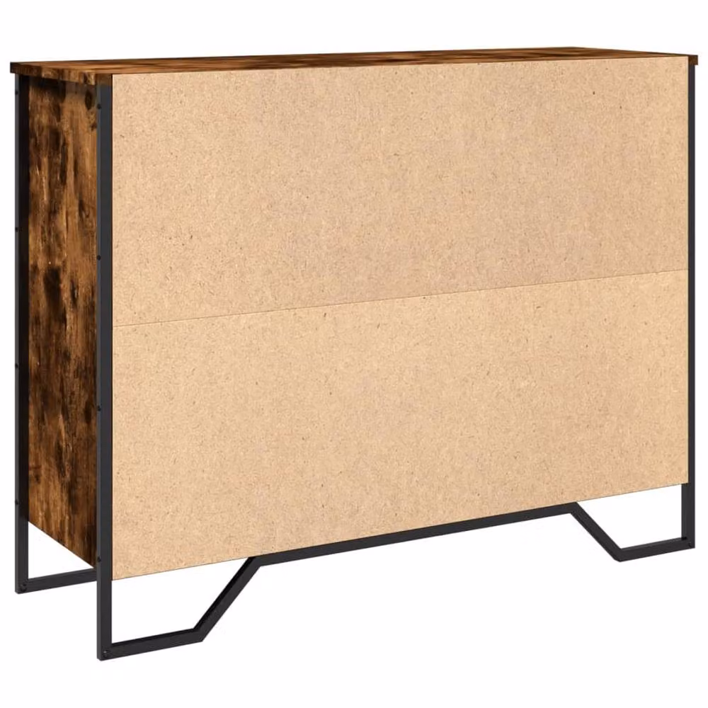 Berkfield Home Smoked Oak Sideboard in Brown, W/D/H: 97 x 32.5 x 74.5 cm – 5