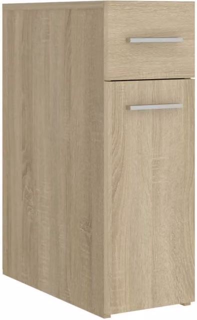 Berkfield Home Apothecary Cabinet in Sonoma Oak, Light Brown, W/D/H: 45.5 x 20 x 60 cm