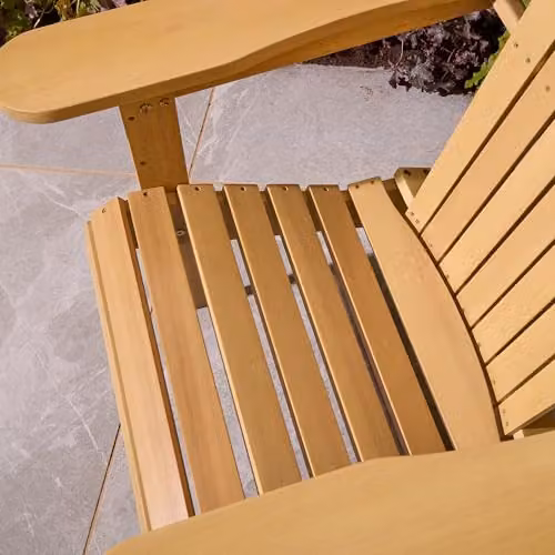 Rowlinson Sandown Fixed Adirondack Chair in Brown Treated Hardwood, W77 x D89 x H93.5 cm – 4