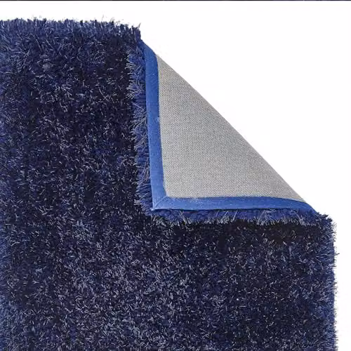 Phoenox Textiles Limited Origins Chicago Indigo Hand Tufted Polyester Rug, Blue, W: 140 cm, L: 200 cm – 3