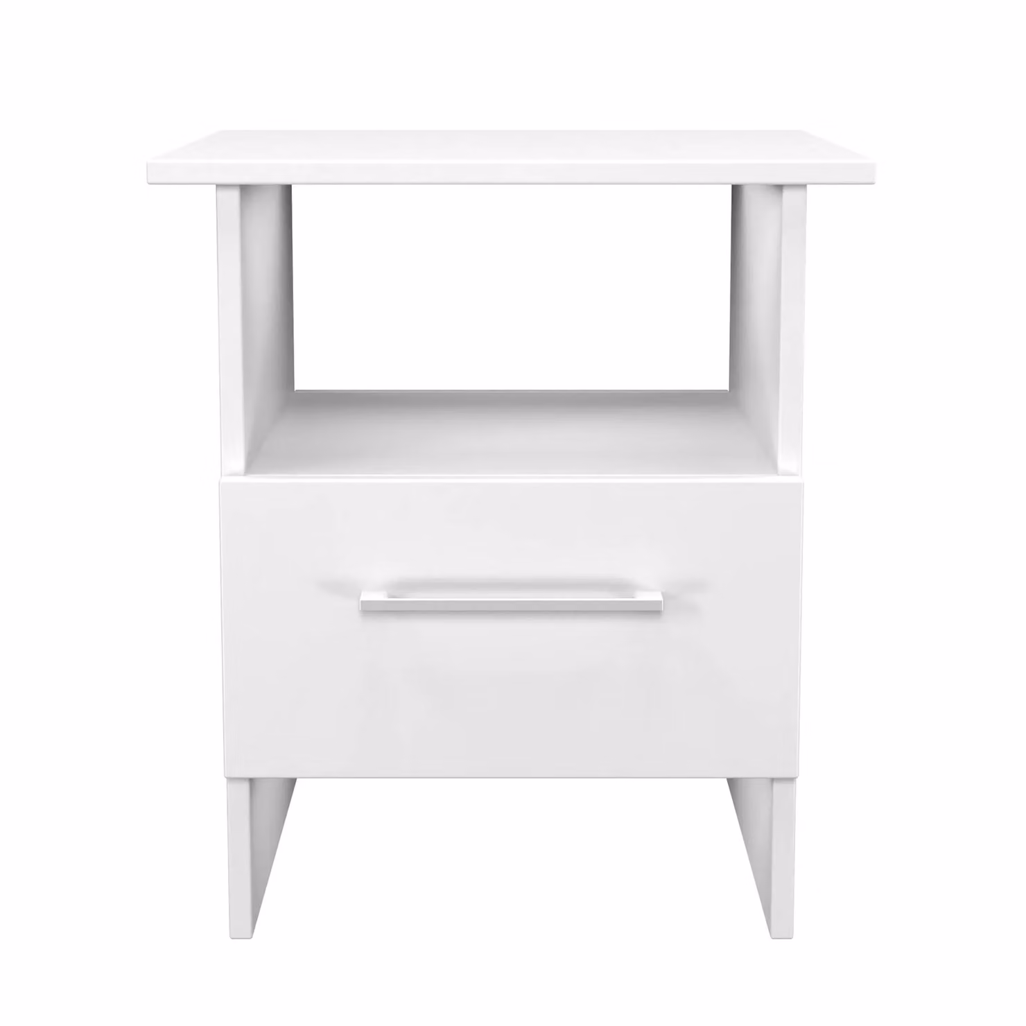 2 U Gloucester Bottom Drawer Lamp Table in White – 2