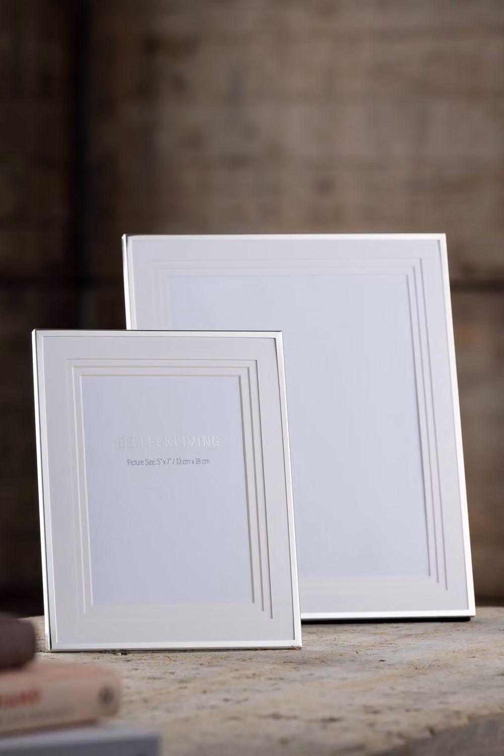 Belleek Living Classic Rectangular Silver Metal Tabletop Single Photo Frame, 12.7 x 18.0 cm – 2