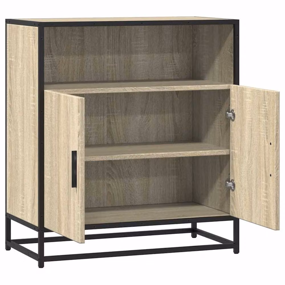 Berkfield Home Sonoma Oak Sideboard in Light Brown, W/D/H: 68 x 35 x 76 cm – 4