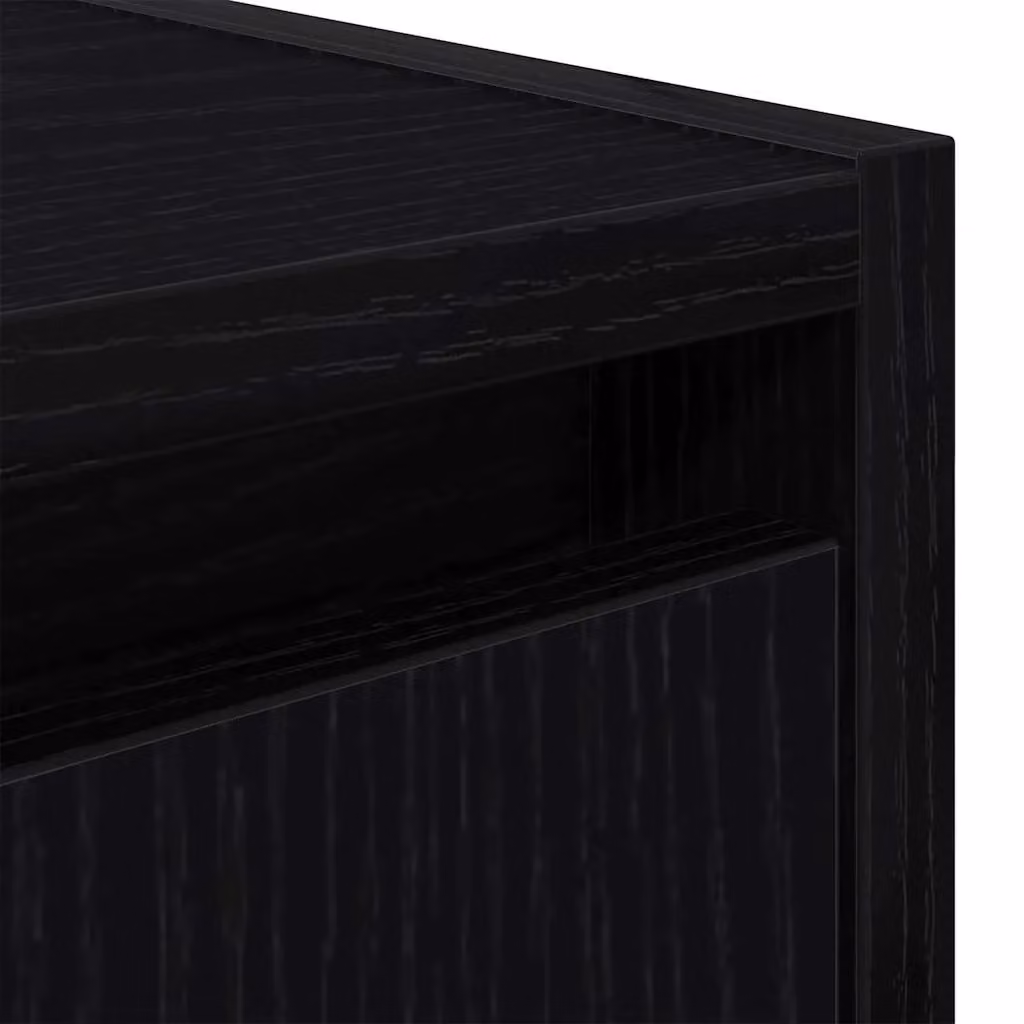Berkfield Home Wall-Mounted Bedside Cabinets, 2 Piece Set, Black, W/D/H: 38 x 34 x 40 cm – 5