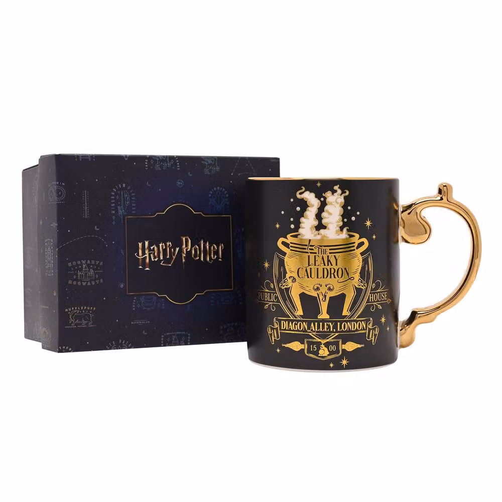 Widdop and Co Harry Potter Leaky Cauldron Collectable Ceramic Mug in Black and Gold – 2