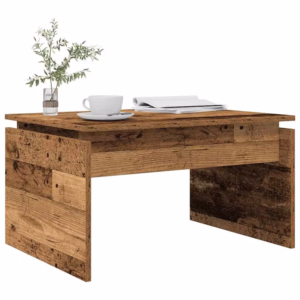 Berkfield Home Old Wood Coffee Table in Brown, W/D/H: 68 x 50 x 38 cm – 3