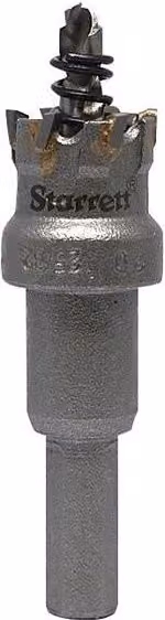 Starrett Tungsten Carbide Tipped SM20 Hole Saw with Arbor and Pilot Drill Bit for Stainless Steel and Aluminium Alloy, Grey/Silver, 20 mm – 5