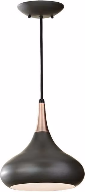 Loops Modern Bronze Metal Suspended Ceiling Pendant Light Fitting with E27 60W LED Bulb Compatibility – 1