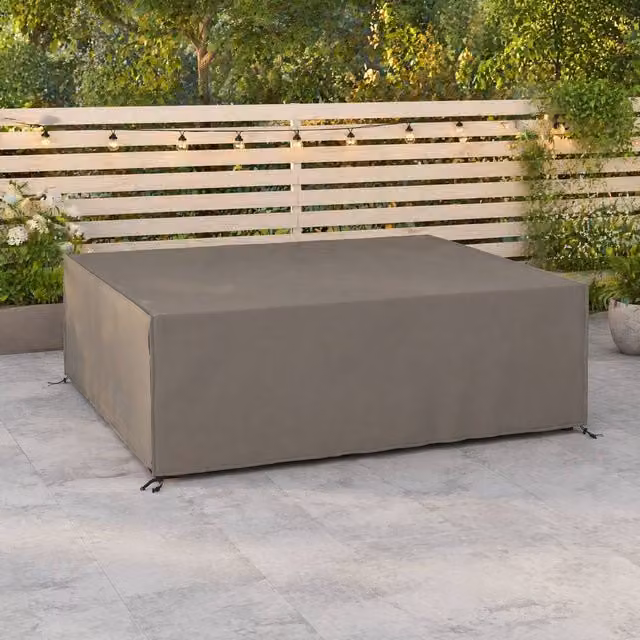 STILVORA Water-Resistant Garden Furniture Cover in Grey and Beige, 230 x 230 cm – 1
