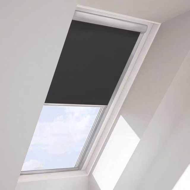 Blinds Outlet Caecus Blackout Thermal Insulating Roof Window Blind in Black