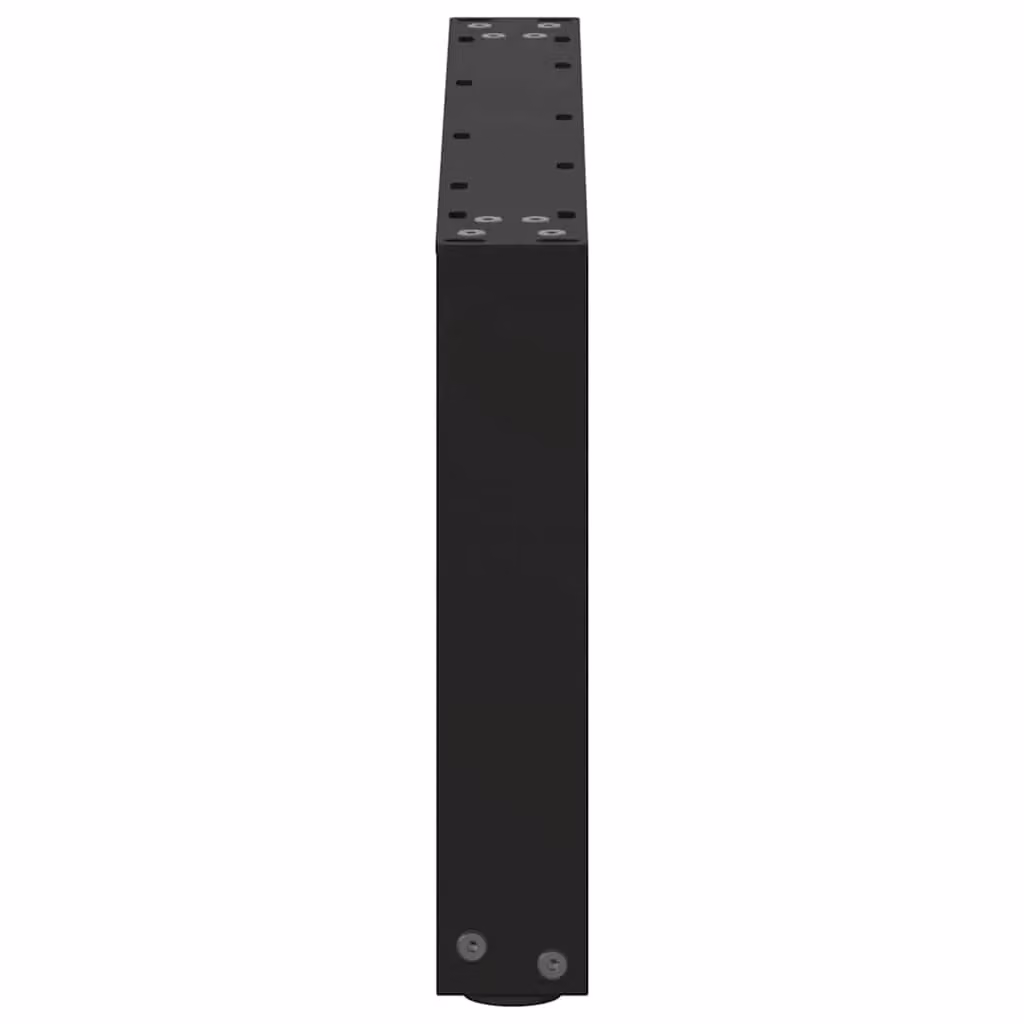 Berkfield Home U-Shaped Coffee Table Legs, 2 Piece Set, Black Matt Steel, H: 60 cm x W: 30.5 cm x D: 31 cm – 4