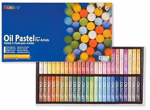 Mungyo Oil Pastels in Multicolour, Pack of 48