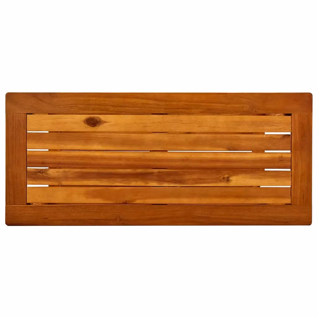 Berkfield Home Garden Solid Acacia Wood Console Table in Brown, W/D/H: 80 x 35 x 75 cm – 3