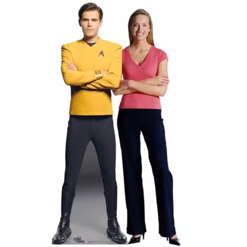 Star Cutouts SC4833 Star Trek Captain James T. Kirk Lifesize Cardboard Standee, Height: 180 cm