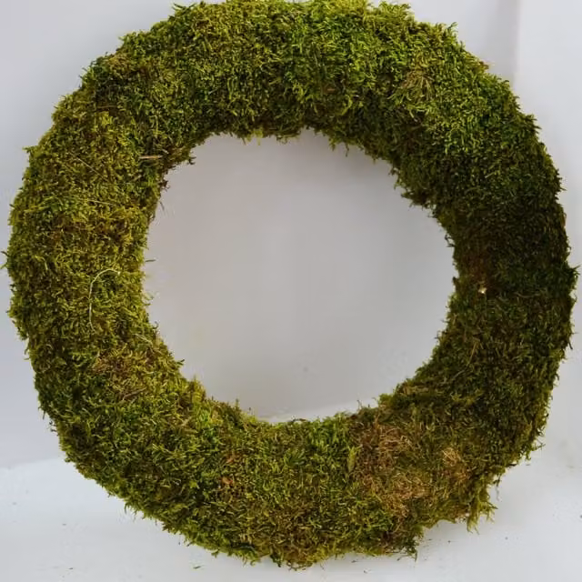 Natural Crafts Green Flat Moss Wreath, Diameter: 40 cm
