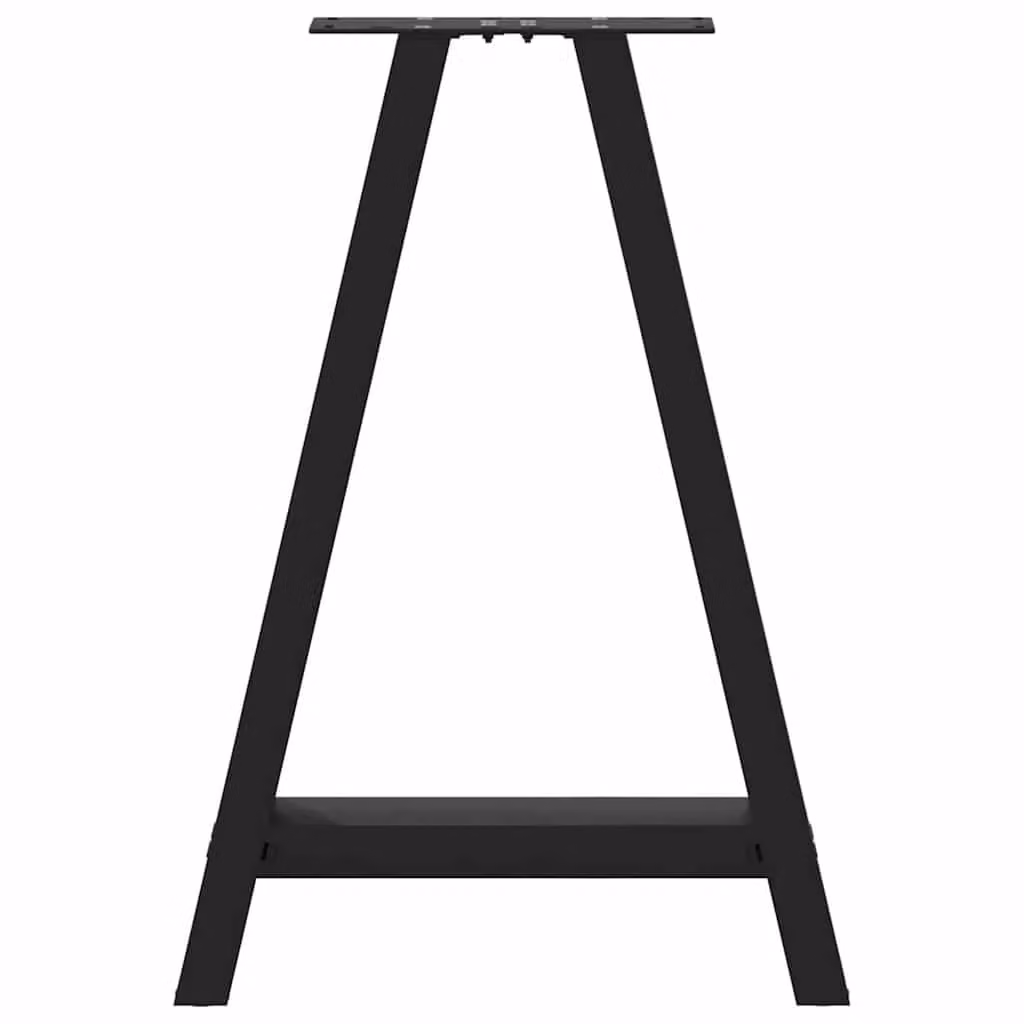 Berkfield Home A-Shaped Steel Coffee Table Legs, 2 Pieces, Black, H: 72-73 cm x W: 50 cm – 4