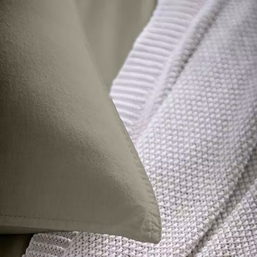 Appletree Cassia 180 Thread Count 100% Cotton Percale Duvet Cover and Pillowcase Set, Beige, 200 x 200 cm – 2
