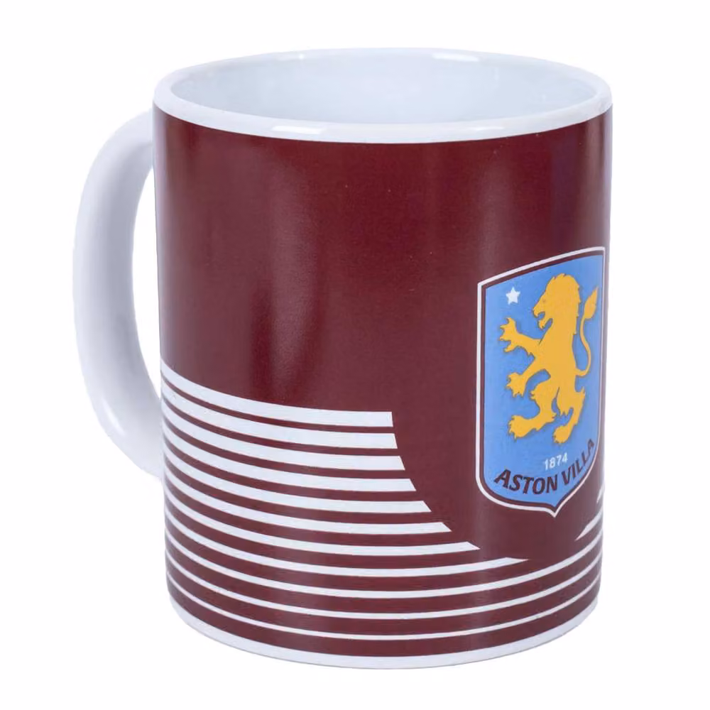 Aston Villa FC Ceramic Mug in Red and Yellow – 2
