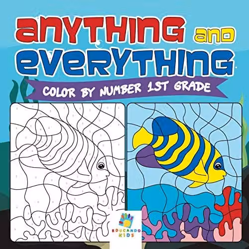 Educando Kids Anything and Everything Colour by Number 1st Grade Multicolour Paper Activity Book