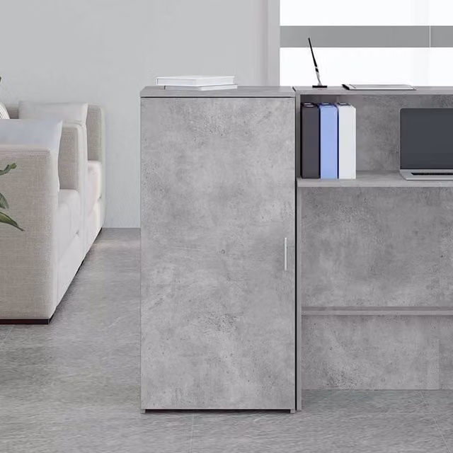 Berkfield Home Storage Cabinet in Concrete Grey, W: 50 cm, D: 45 cm, H: 103.5 cm
