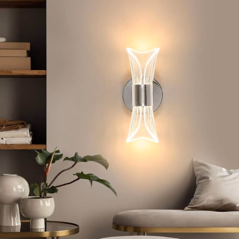 COMELY 12W Modern Curved LED Wall Lamp in Silver – 2