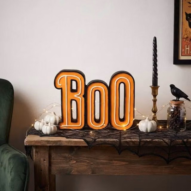 Garden Greatness Multicolour Halloween LED Light Tabletop Display Sign Decor