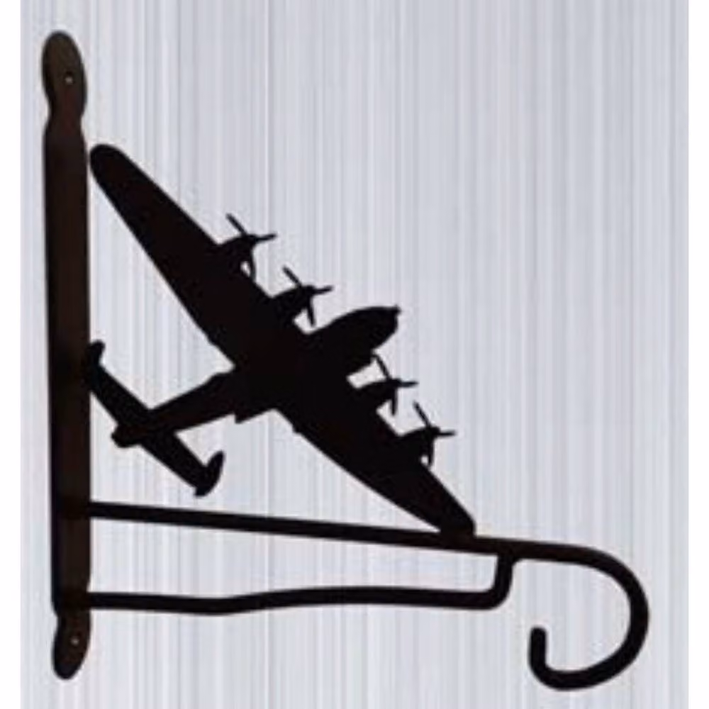 Poppyforge Lancaster Bomber Feature Bracket in Powder Coated Black Steel – 2