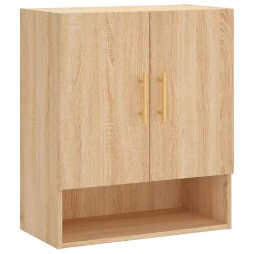 vidaXL Modern Wall Mounted Cabinet in Brown, W/D/H: 60 x 31 x 70 cm – 1