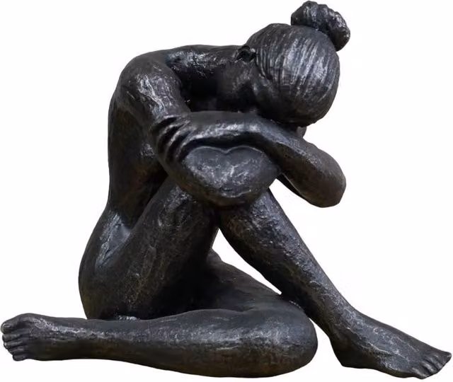 Gifts Direct 2 U Large Sitting Naked Woman Ornament in Black – 3