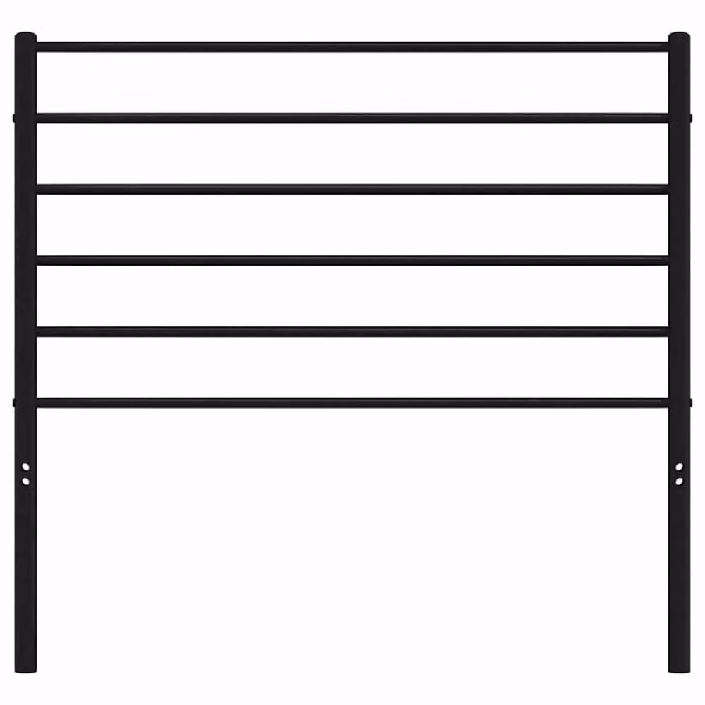 Berkfield Home Matt Black Metal Headboard, Width: 107 cm – 3