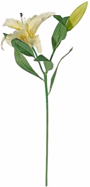 Kingsbury Gifts Yellow Artificial Silk Real Touch Lily Stem