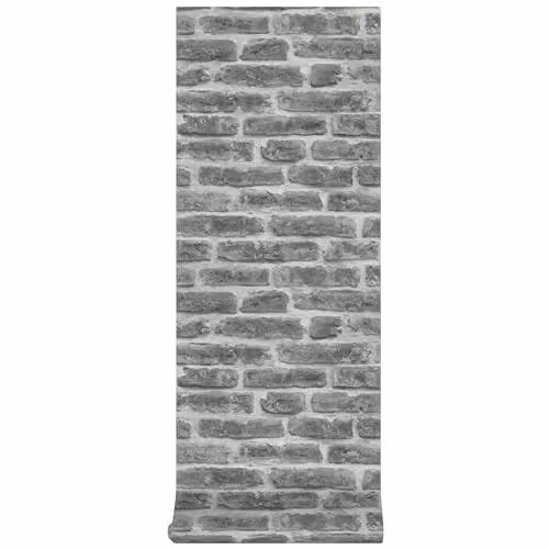 Graham & Brown Superfresco Easy Brick Effect Wallpaper in Black and Grey – 1