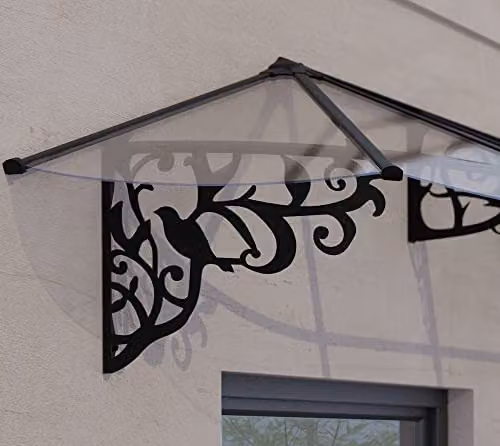 Palram Canopia Lily 3600 Curved Lean-to Canopy, Black – 3